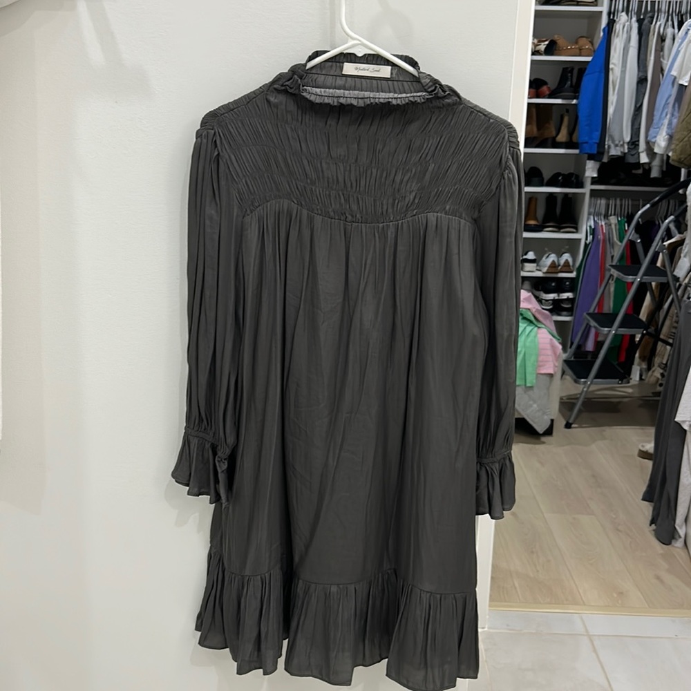 Mustard seed dark grey dress